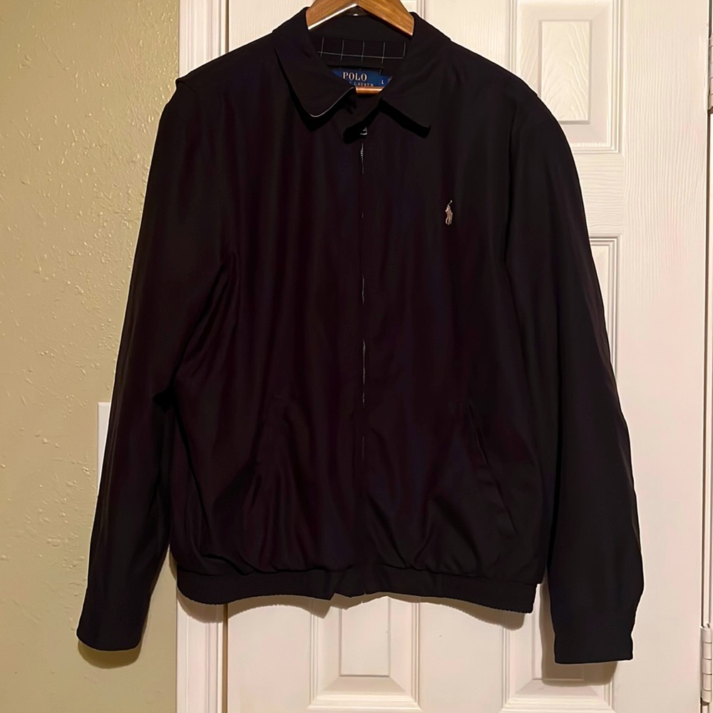Men’s Black Polo Light Jacket